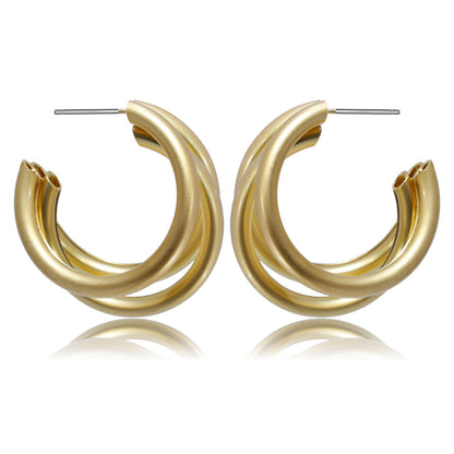 Virella Hollow Circle Earrings