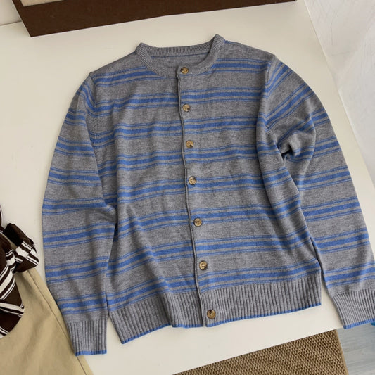 Striped Knit Cardigan – Classic Cozy Layer